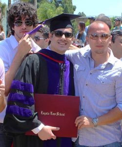 Noah Adam Loyola Law School JD Graduation